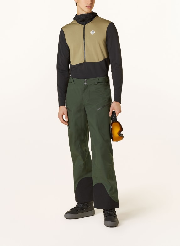 maloja Hardshell skibroek TRETM. DONKERGROEN