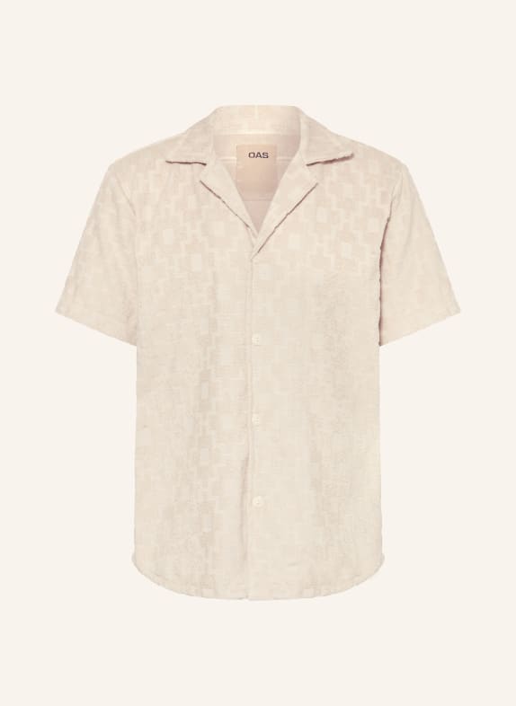 OAS Resort shirt comfort fit in terry cloth LIGHT BROWN