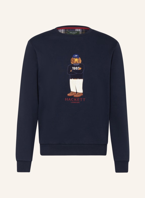 HACKETT LONDON Sweatshirt DUNKELBLAU/ WEISS/ BRAUN