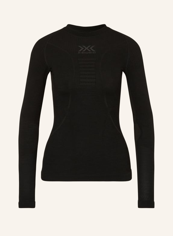 X-BIONIC Funktionswäsche-Shirt X-BIONIC® aus Merinowolle SCHWARZ