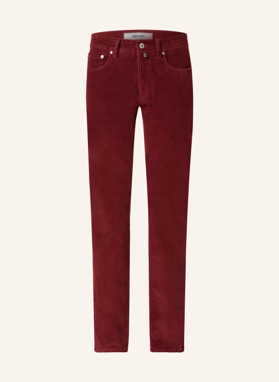 pierre cardin Corduroy trousers LYON tapered fit DARK RED