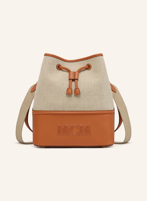 MCM Beuteltasche AREN COGNAC/ BEIGE