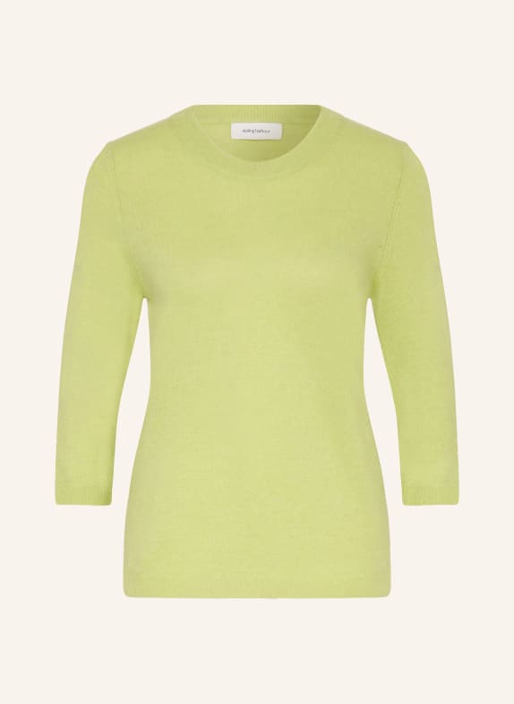 darling harbour Cashmere sweater with 3/4 sleeves PISTAZIE