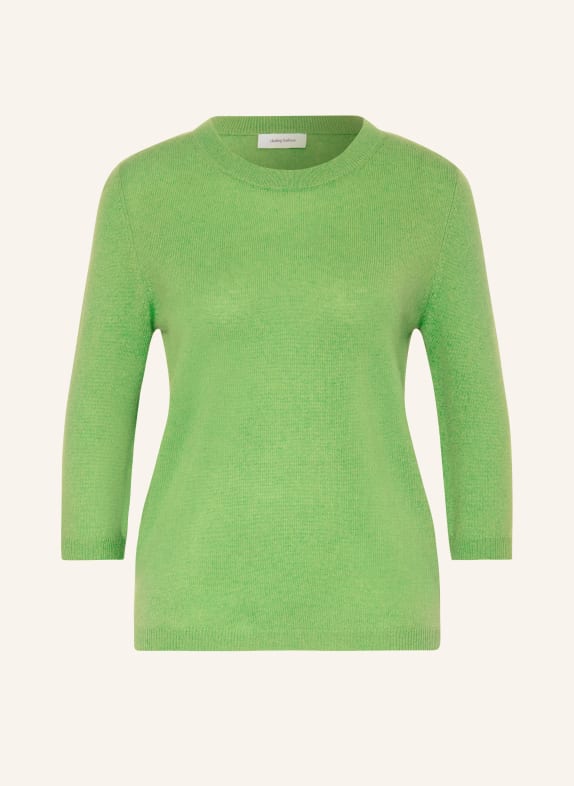 darling harbour Cashmere sweater with 3/4 sleeves LIGHT GREEN