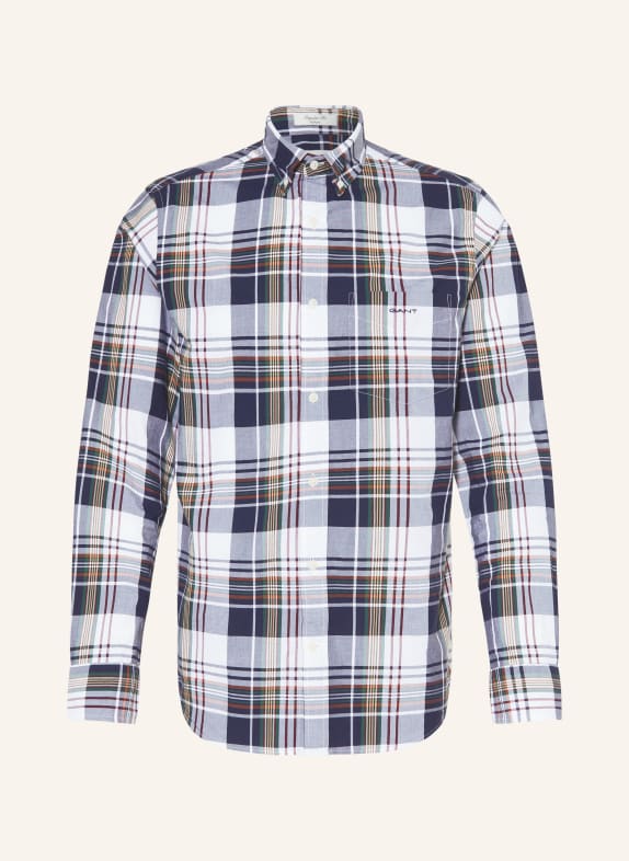 GANT Hemd Regular Fit DUNKELBLAU/ WEISS/ DUNKELROT