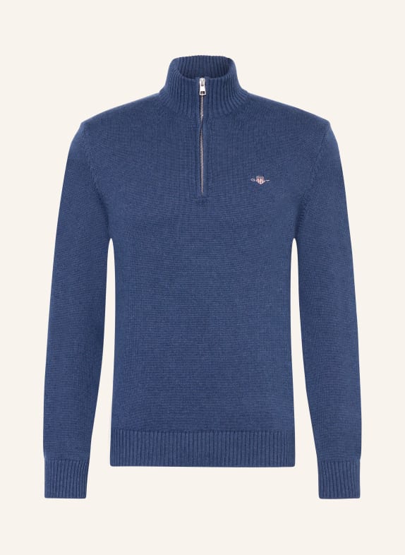 GANT Half-zip sweater DARK BLUE