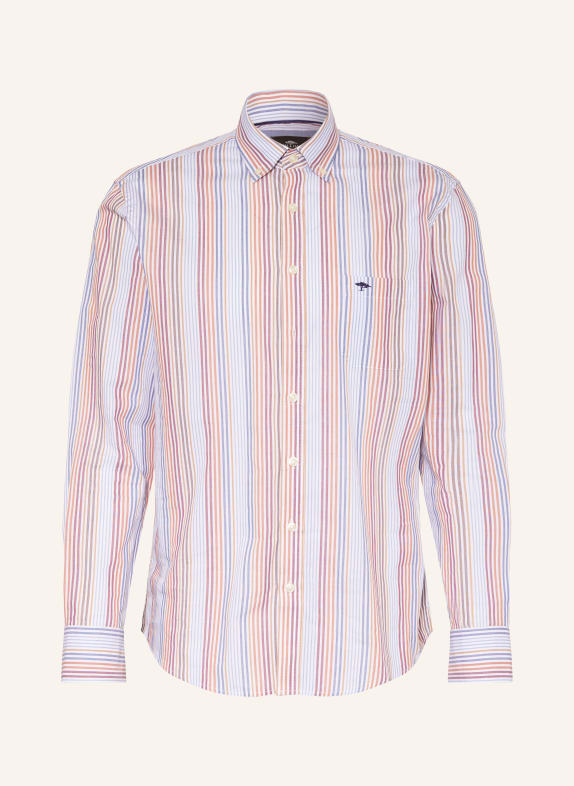 FYNCH-HATTON Shirt regular fit WHITE/ LIGHT BLUE/ SALMON
