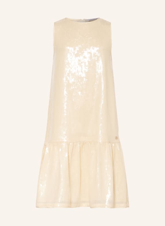 Calvin Klein Kleid mit Pailletten HELLGELB