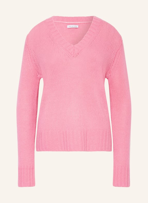 MRS & HUGS Pullover mit Cashmere ROSA