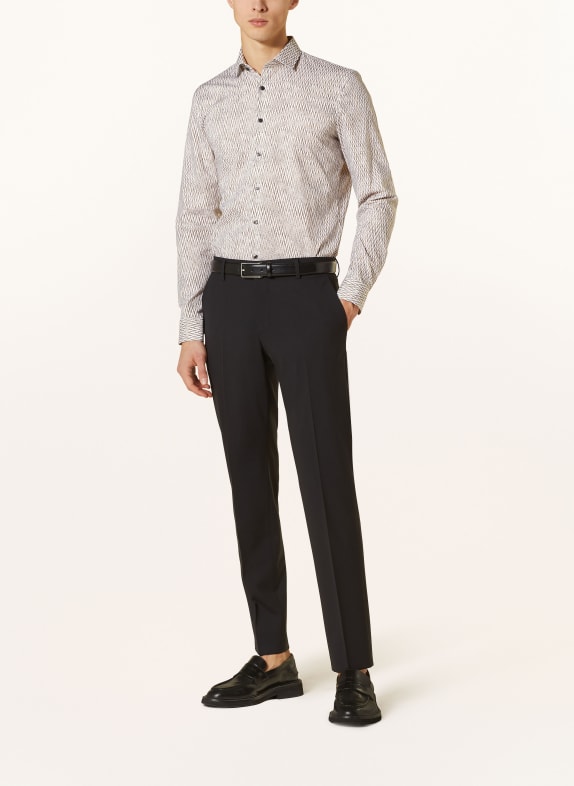 OLYMP Hemd No. Six super slim BRAUN