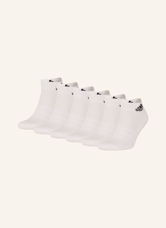 adidas 6-pack socks CUSHIONED SPORTSWEAR WHITE/BLACK