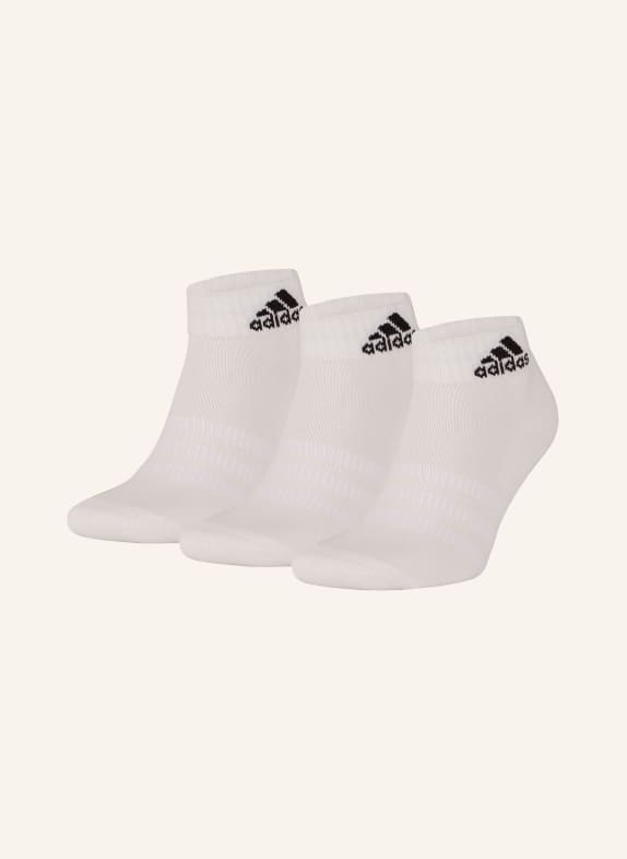 adidas Ponožky CUSHIONED, sada 3 kusů WHITE/BLACK