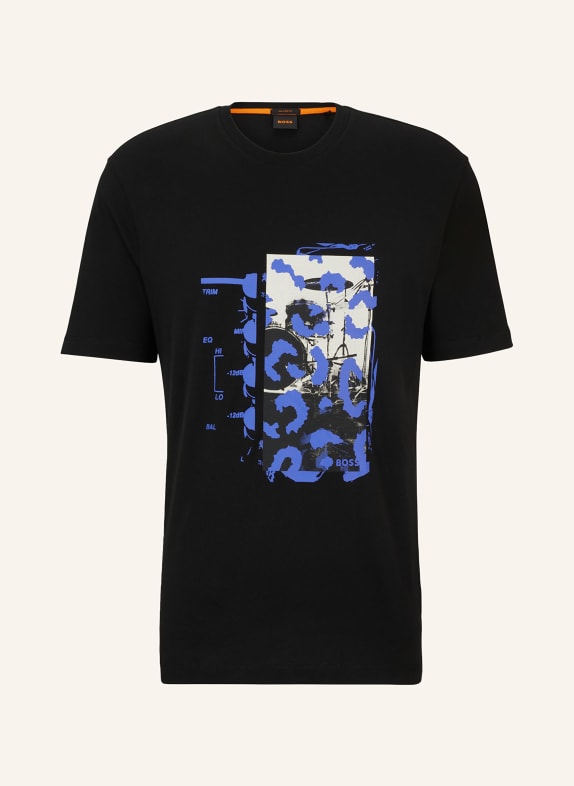 BOSS T-shirt TERETROLEO CZARNY