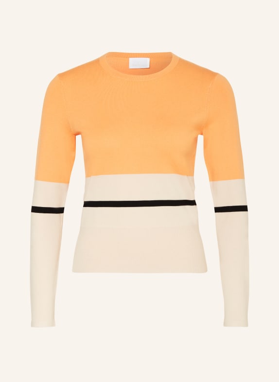 SPORTALM Sweater LIGHT ORANGE/ CREAM/ BLACK