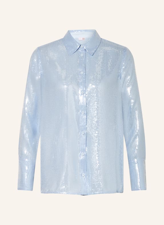 RIANI Shirt blouse with sequins LIGHT BLUE