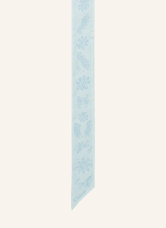 Chloé Silk scarf TURQUOISE/ BLUE GRAY