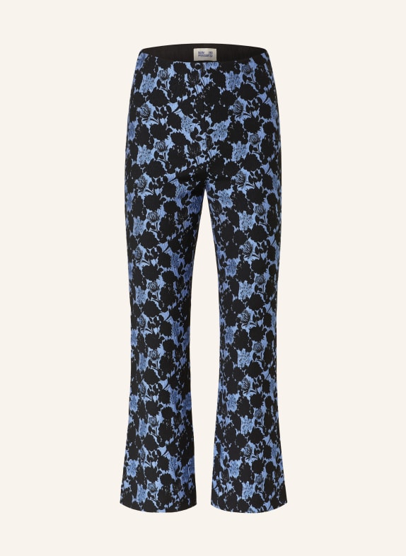 BAUM UND PFERDGARTEN 7/8-Hose NENNE aus Jacquard SCHWARZ/ BLAU