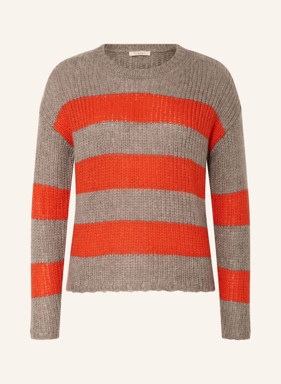 lilienfels Sweater with cashmere BEIGE/ ORANGE