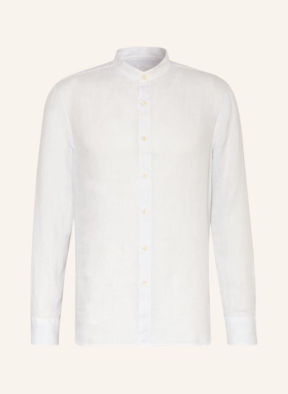 120%lino Linen shirt slim fit LIGHT BLUE
