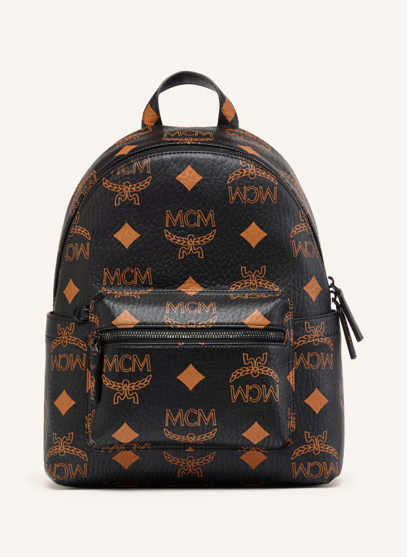 MCM Backpack BLACK/ COGNAC