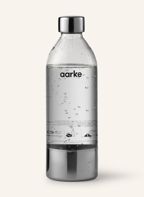 aarke Trinkflasche für Wassersprudler WEISS/ SILBER