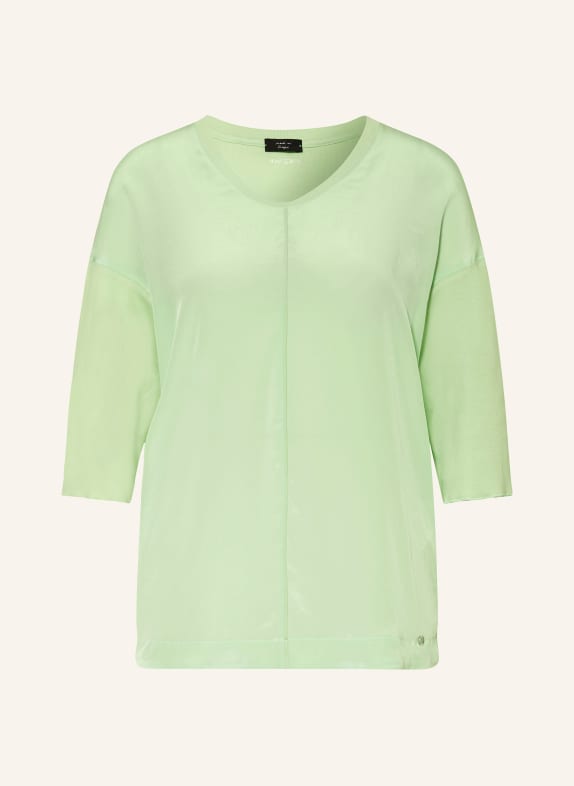 MARC CAIN Shirt blouse in mixed materials 531 light apple green