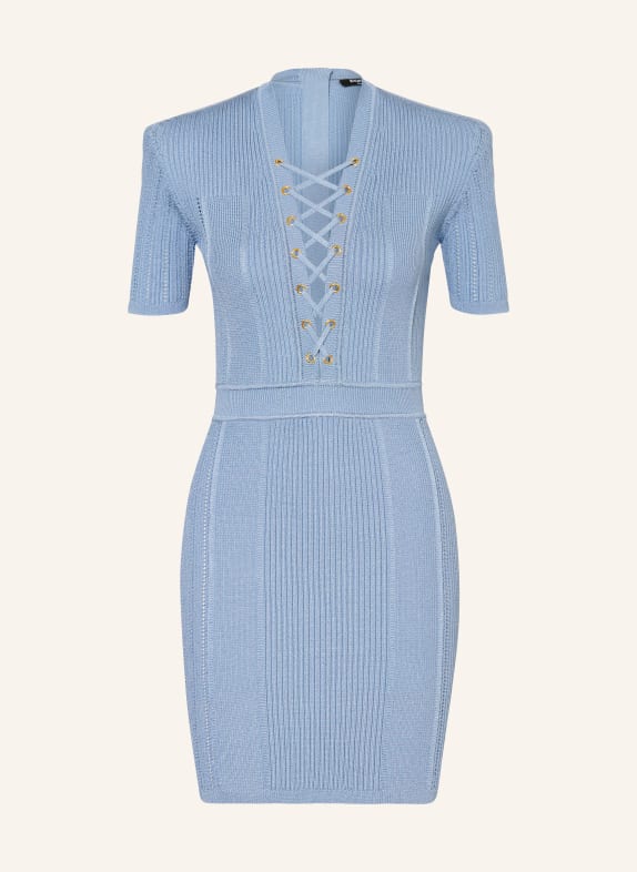 BALMAIN Knit dress LIGHT BLUE