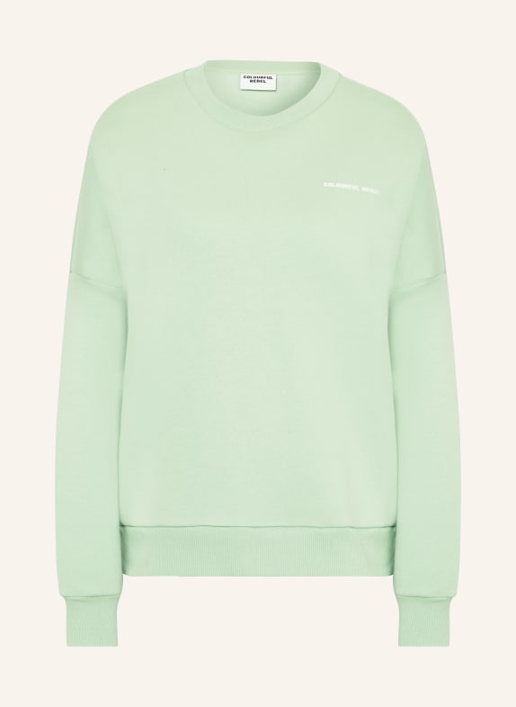 COLOURFUL REBEL Sweatshirt FLOWER LIGHT GREEN