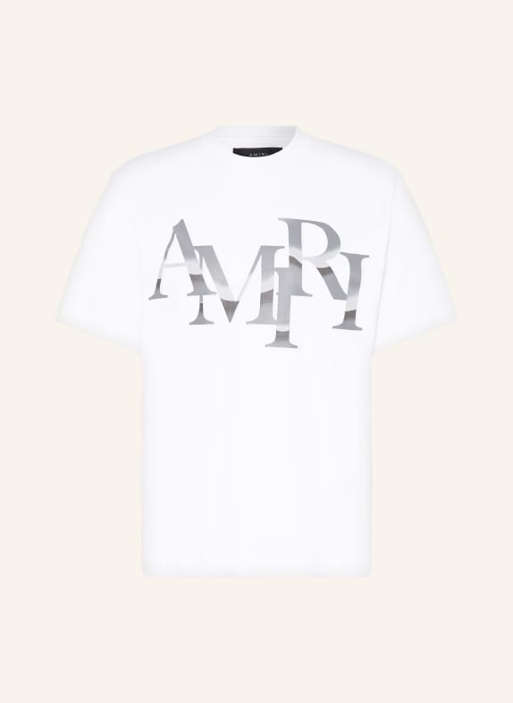 AMIRI T-Shirt WEISS/ DUNKELGRAU/ HELLGRAU