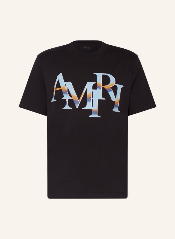 AMIRI T-shirt BLACK/ LIGHT BLUE/ ORANGE