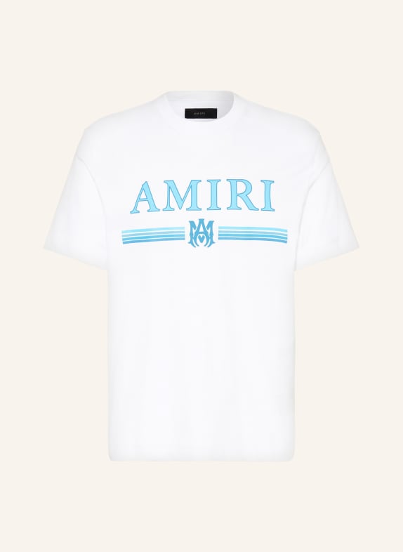 AMIRI T-Shirt WEISS/ HELLBLAU