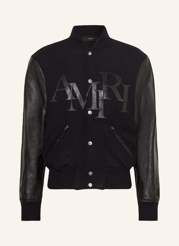 AMIRI Bomber jacket in mixed materials BLACK