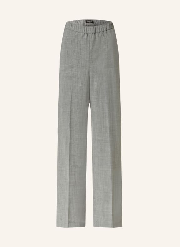 FABIANA FILIPPI Wide leg trousers in merino wool GRAY