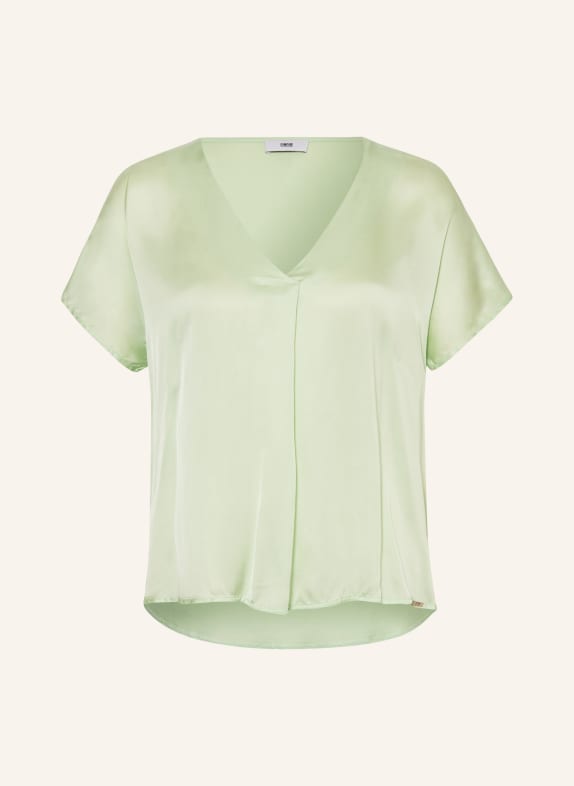 CINQUE T-shirt CIVANEA in mixed materials LIGHT GREEN