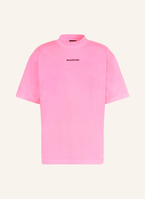 BALENCIAGA T-Shirt PINK/ SCHWARZ