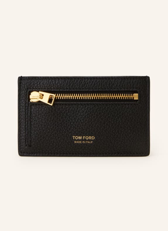 TOM FORD Card case with coin compartment BLACK