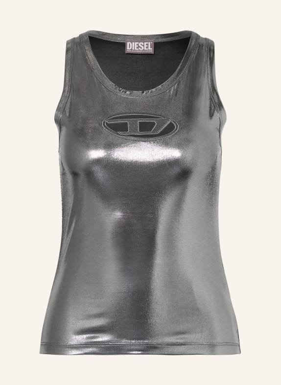 DIESEL Top with cut-outs SILVER