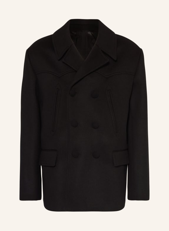 BALMAIN Pea coat BLACK