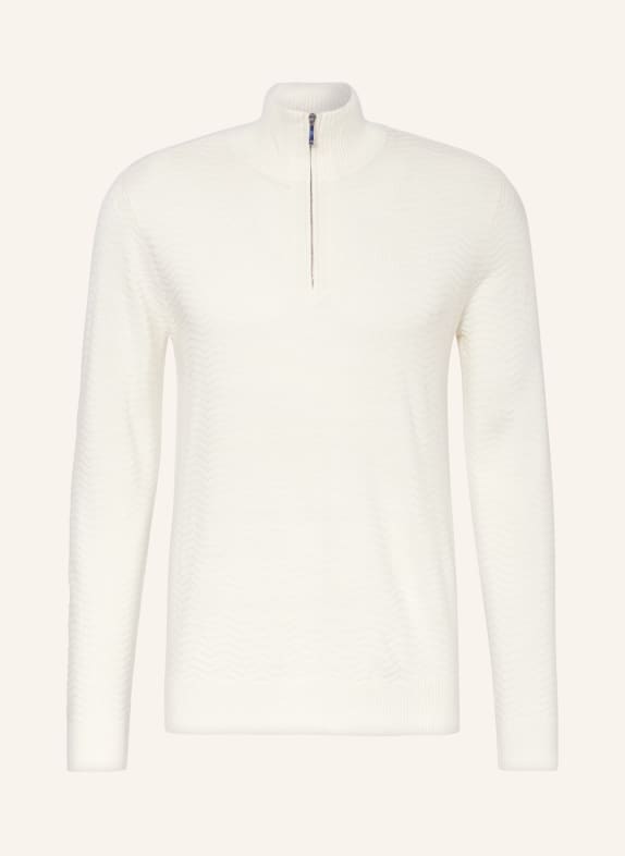 EMPORIO ARMANI Half-zip sweater WHITE