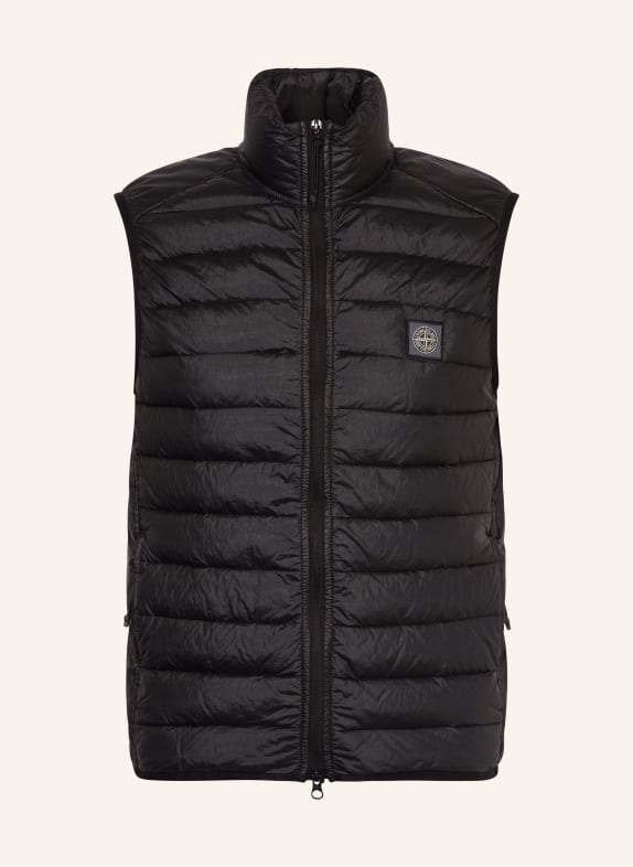 STONE ISLAND Quilted vest BLACK