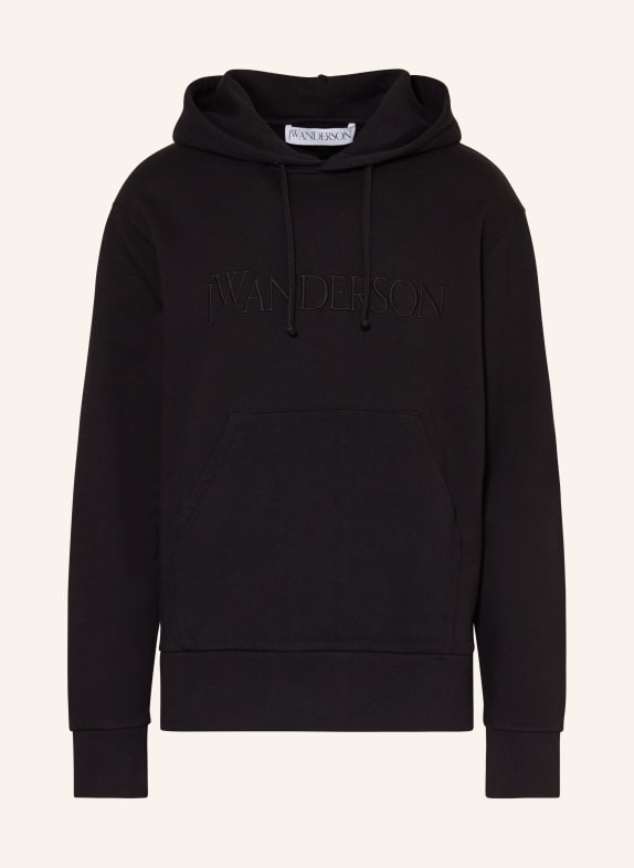 JW ANDERSON Hoodie with embroidery BLACK