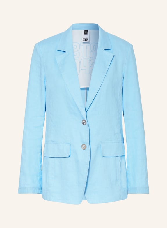 MARC CAIN Blazer WITTEN with linen 339 light turquoise