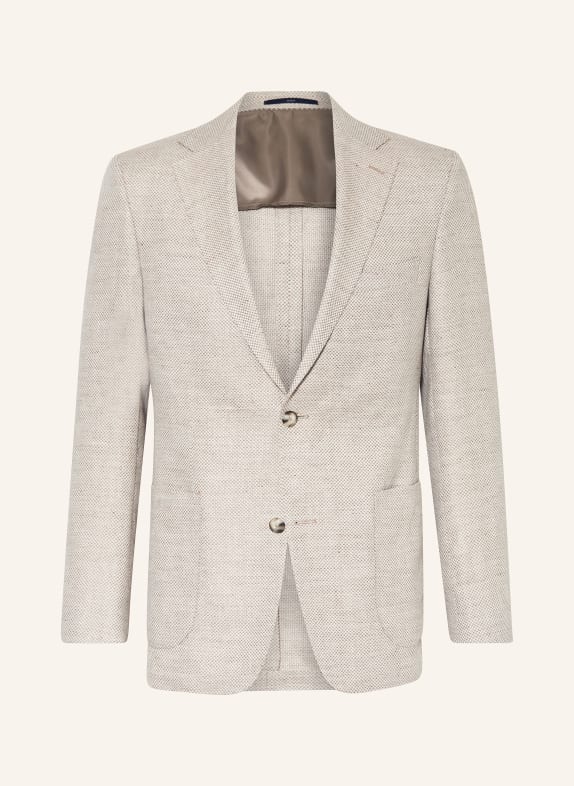 EDUARD DRESSLER Tailored jacket comfort fit with linen BEIGE
