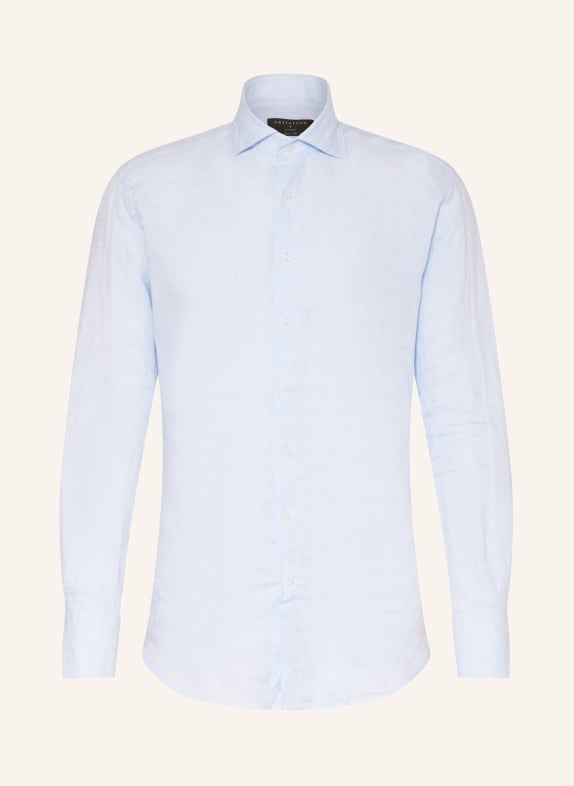 ARTIGIANO Linen shirt classic fit LIGHT BLUE