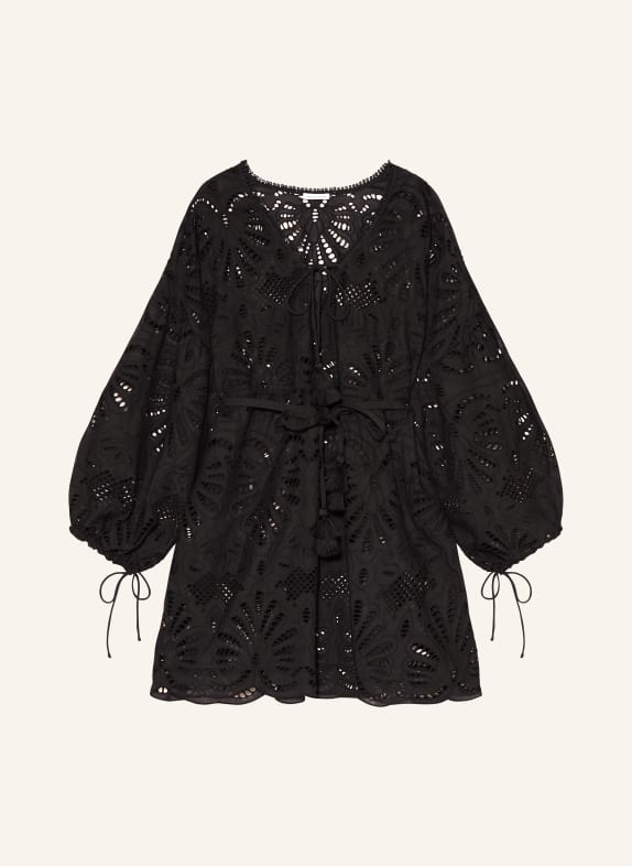 MRS & HUGS Tunic with lace BLACK