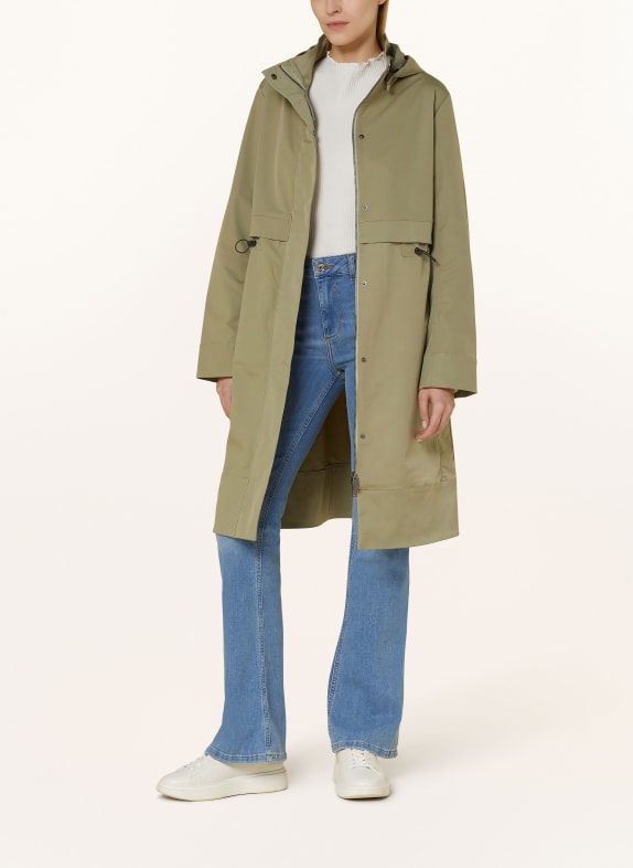 RINO & PELLE Parka KIMI with removable hood LIGHT GREEN