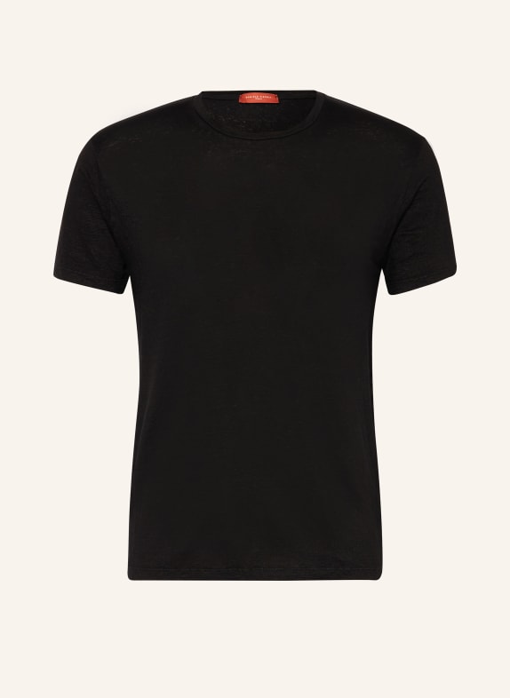 DANIELE FIESOLI T-shirt made of linen BLACK