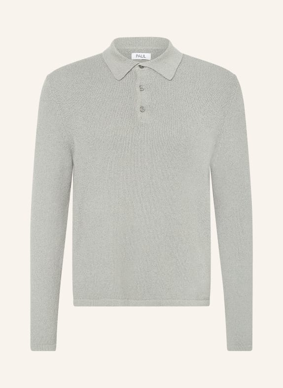 PAUL Knitted polo shirt OLIVE