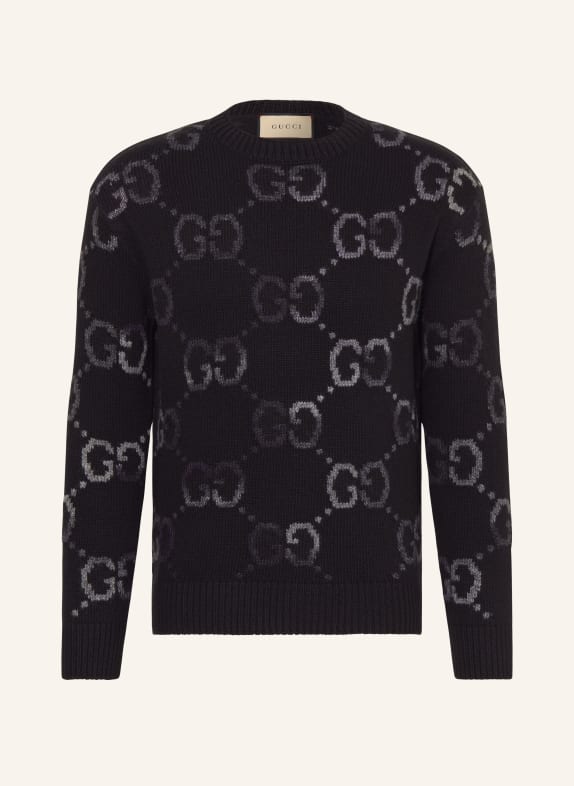 GUCCI Sweater BLACK/ DARK GRAY