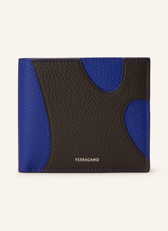 FERRAGAMO Wallet BLACK/ BLUE